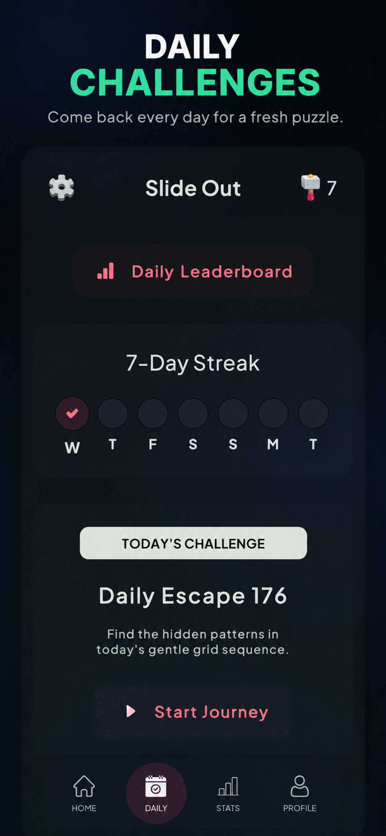 Slide Out Block Escape promotional screen